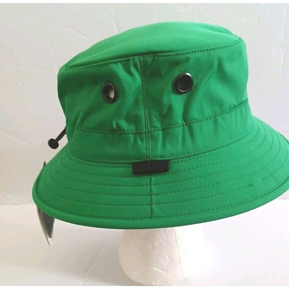 Tilley Golf Collection Bucket Hat Green Size Medium Outdoors Rain Resistant New - Picture 2 of 14